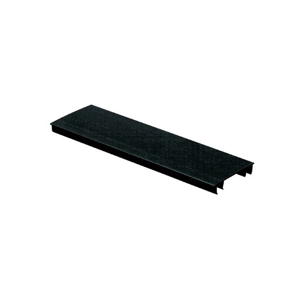 DUCT TYPE-H HINGED COVER, 6'L X 4"W PVC BLACK, 6' LENGTHS ROHS